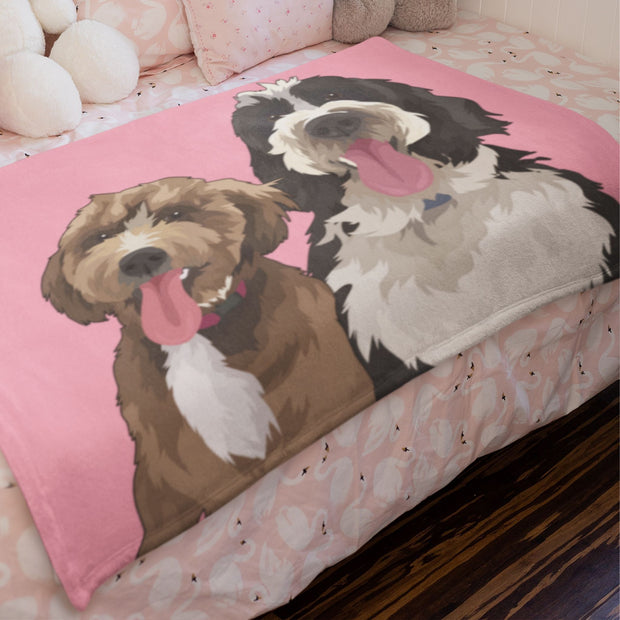 murray-river-curly-coated-retriever-blanket